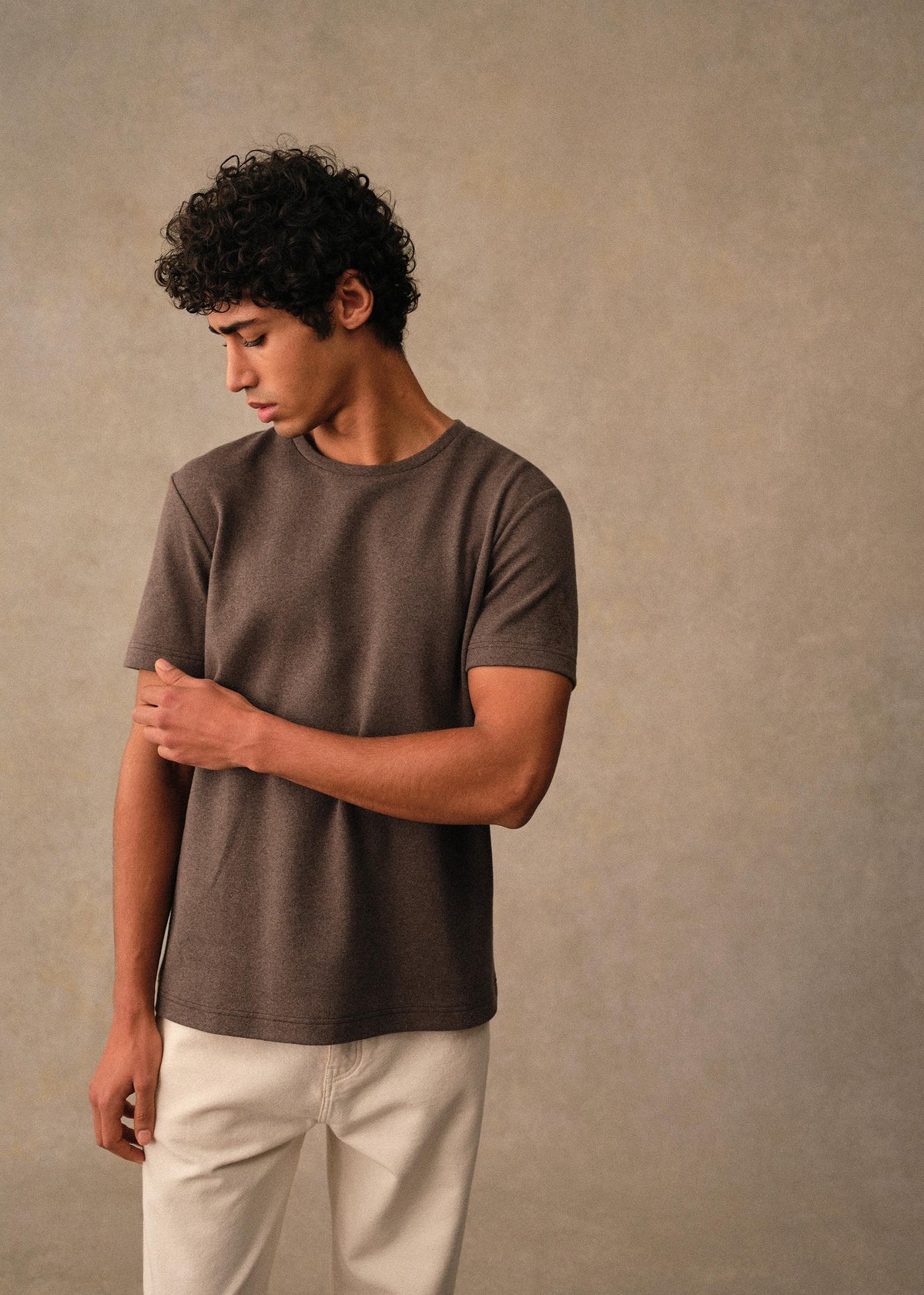 T-Shirt Gideon - Marron Chiné