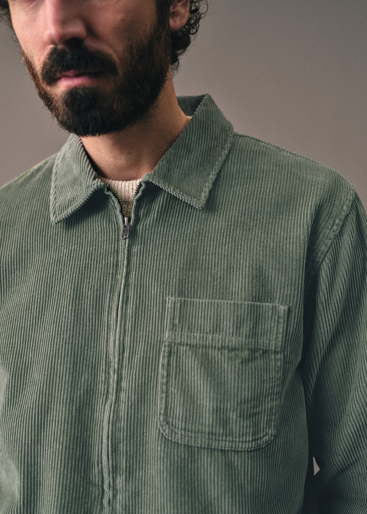 Veste Benson Velours Côtelé - Vert
