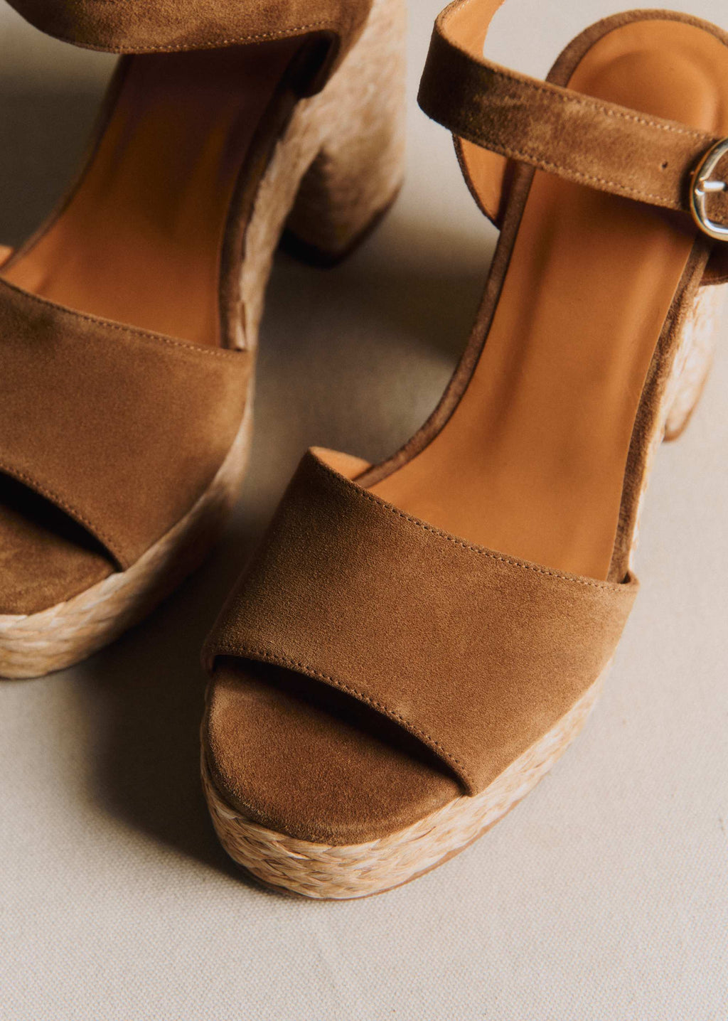 Sandales High Dorothée - Taupe Kaki