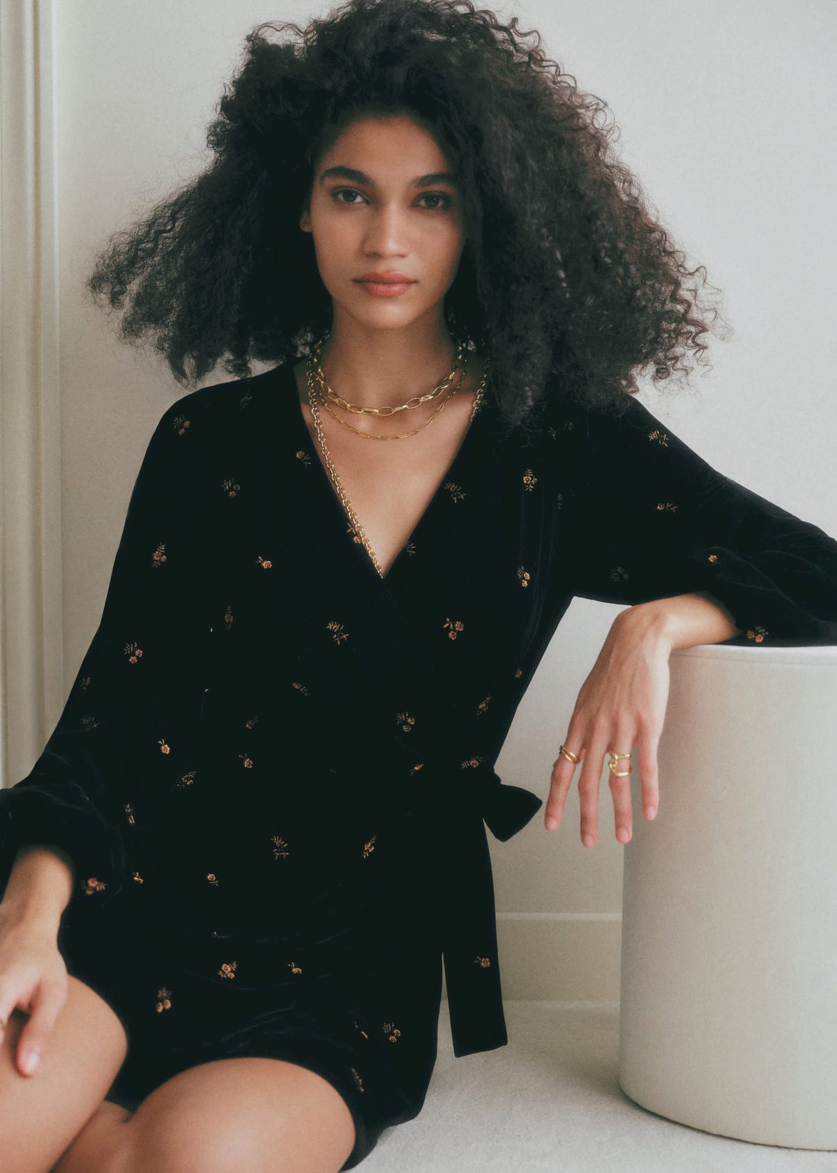 Robe Adelina - Cuivre fond noir