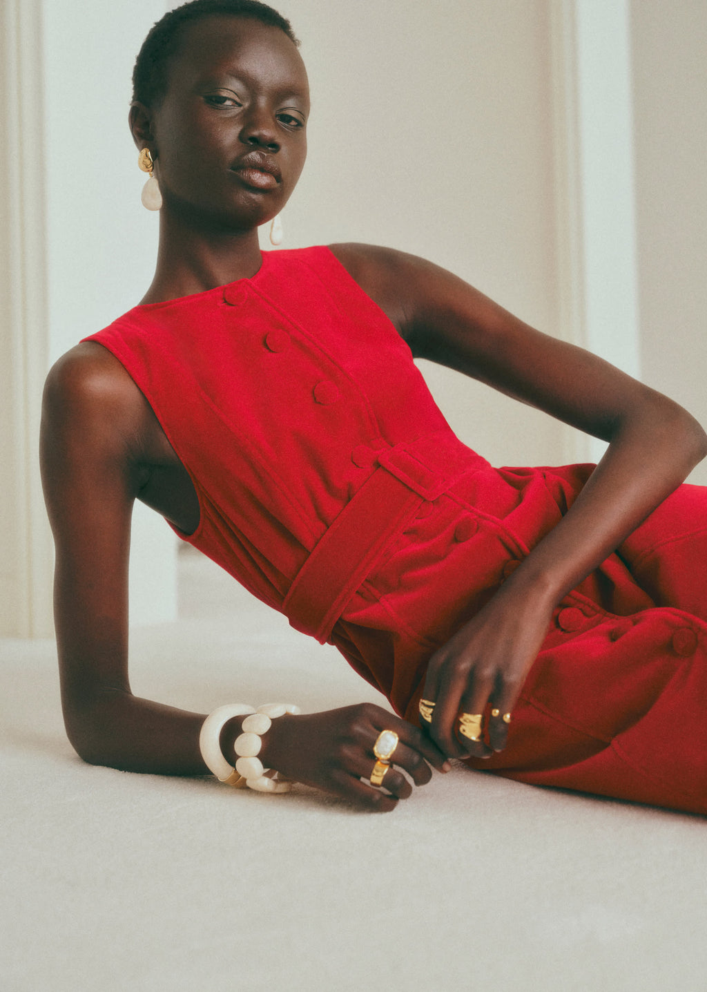 Robe Redais - Velours Rouge