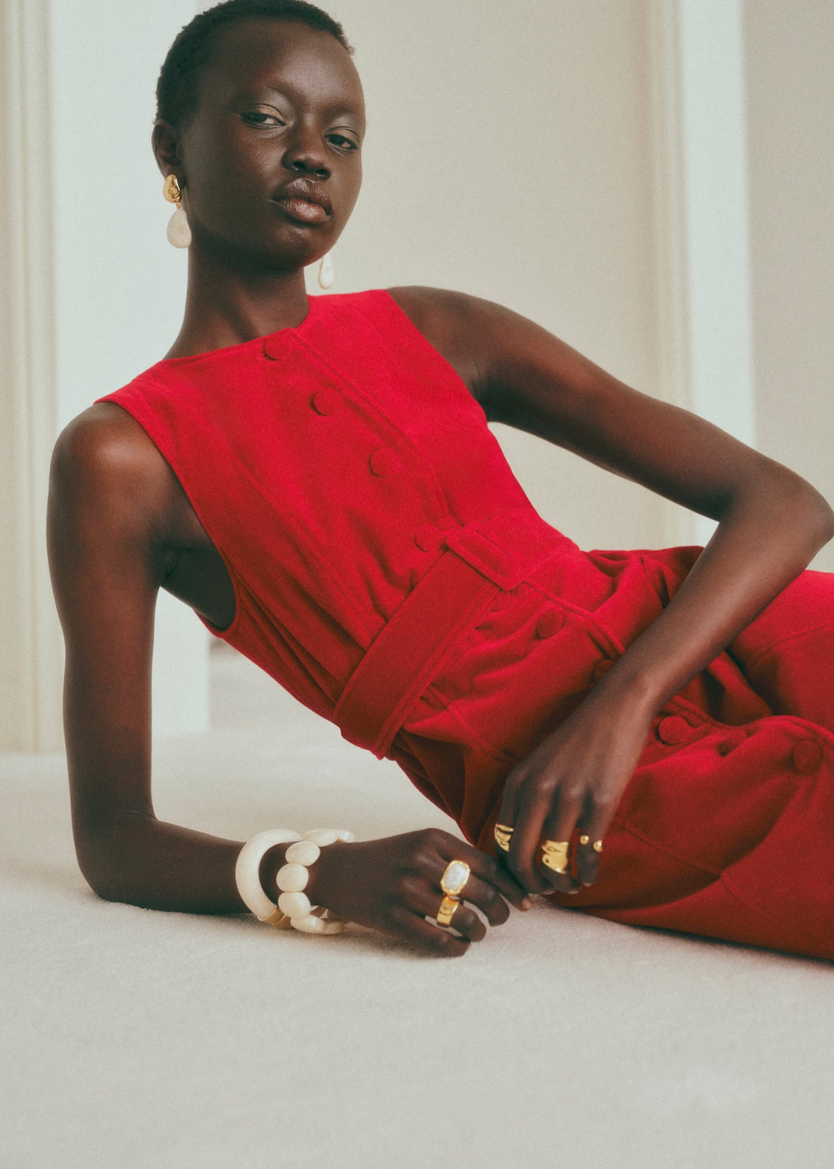 Robe Redais - Velours Rouge