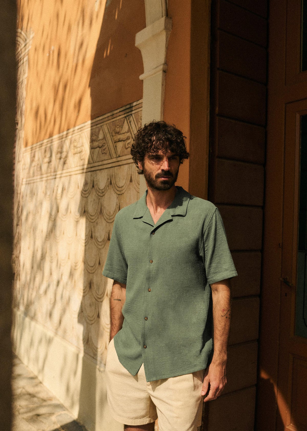 Chemise Holt Coton Lin - Vert