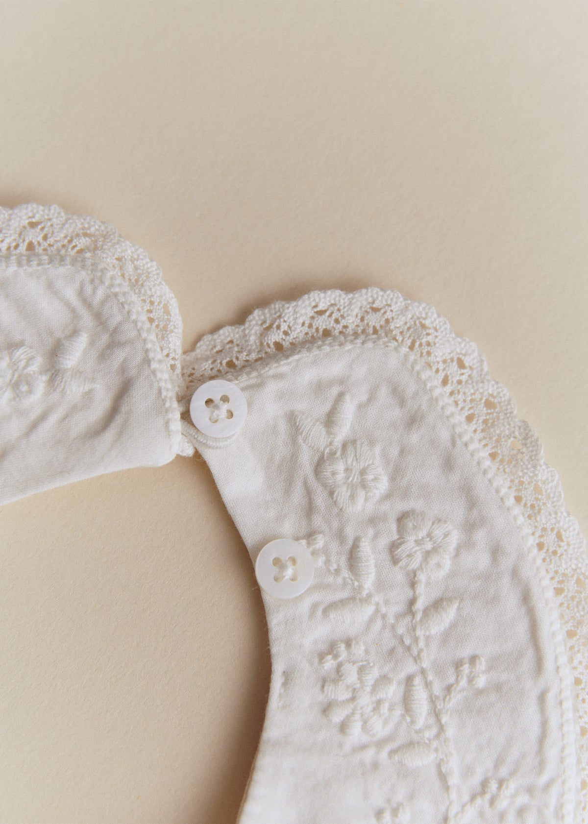 Bavoir Claudie - Ecru