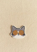 Ecusson Symbole - Chat à lunettes