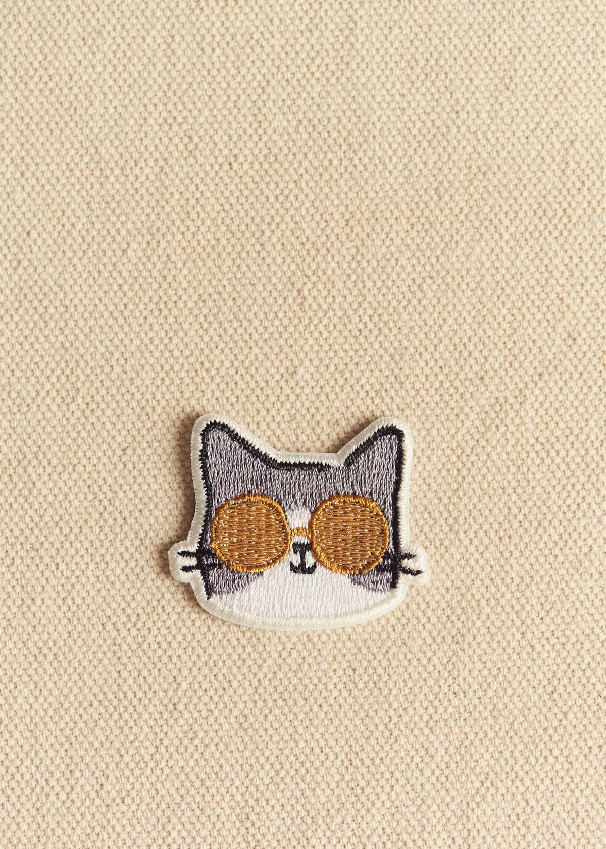 Ecusson Symbole - Chat à lunettes