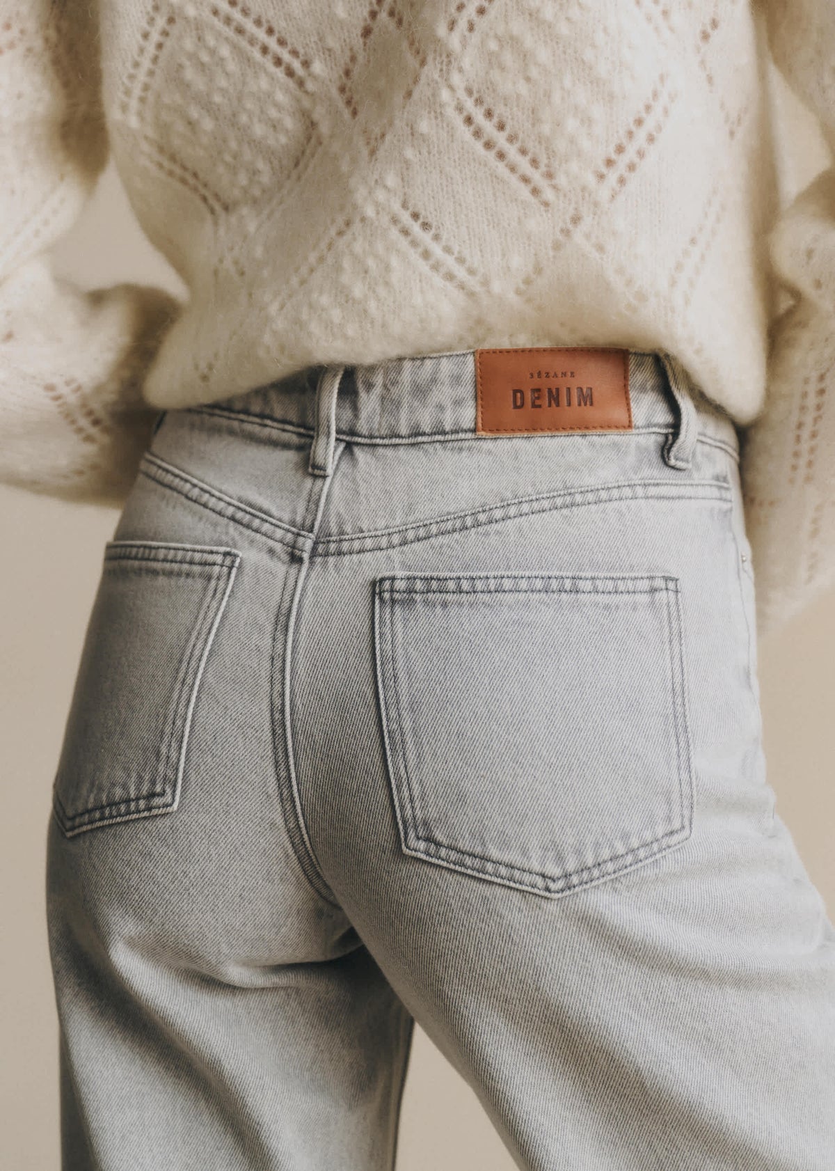 Pantalon Le Wide Leg - Gris Clair