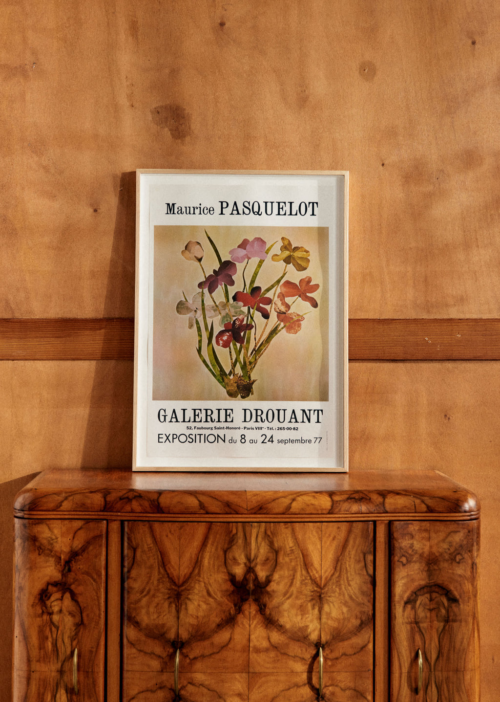 Affiche Galerie Drouant, Maurice Pasquelot, 1977 - 48 x 68,5 cm