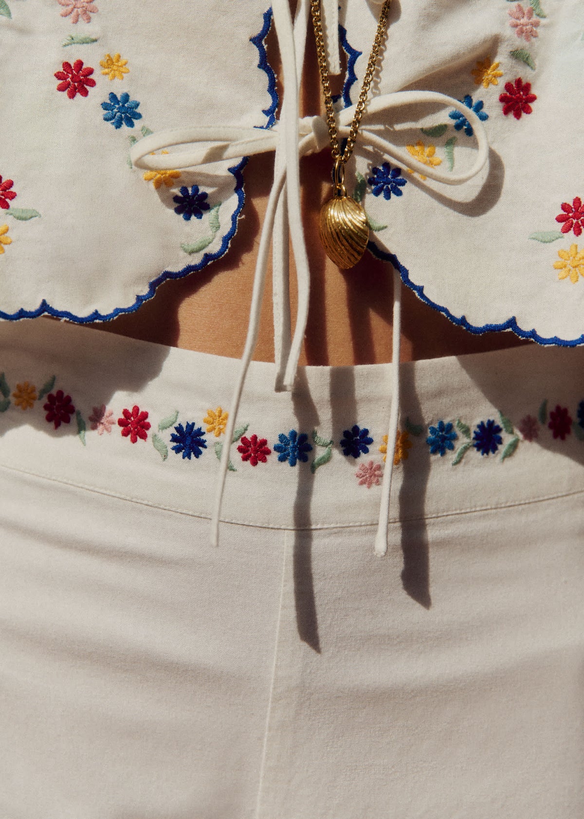 Pantalon Fausto - Broderie Placée Spring