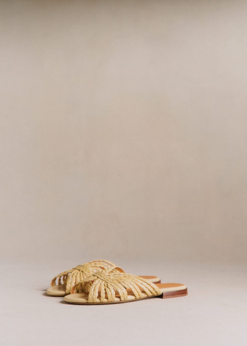 Mules Low Paola - Naturel Textile Tressé