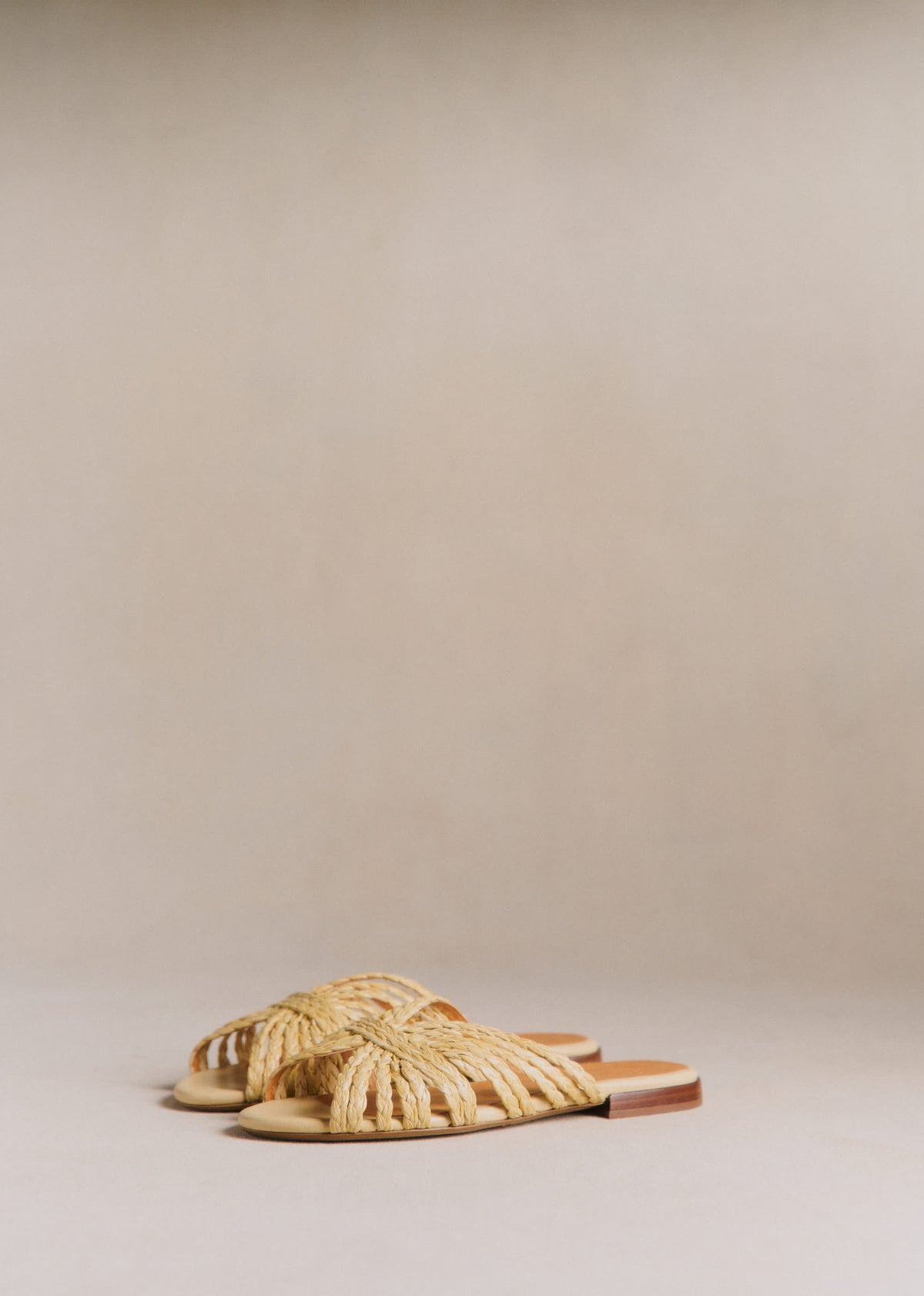 Mules Low Paola - Naturel Textile Tressé