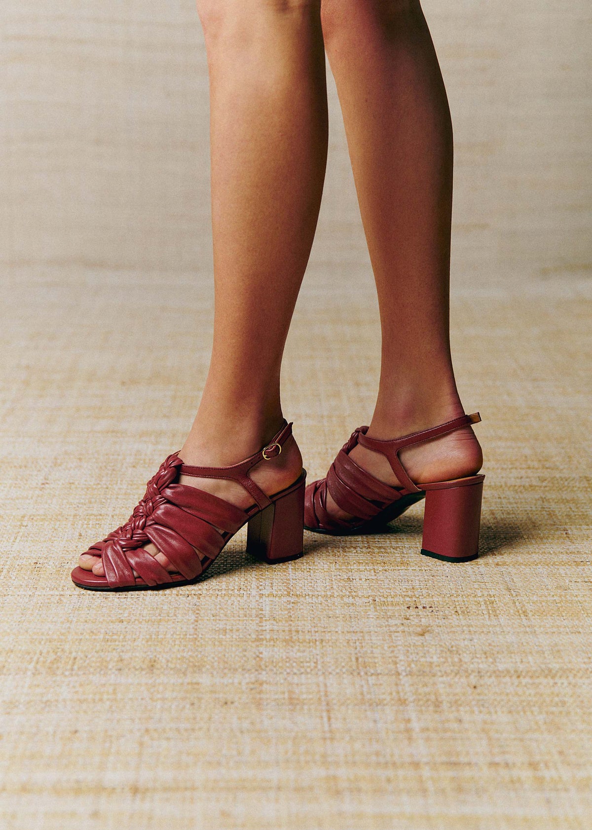 Sandales High Clarissa - Terracotta Lisse