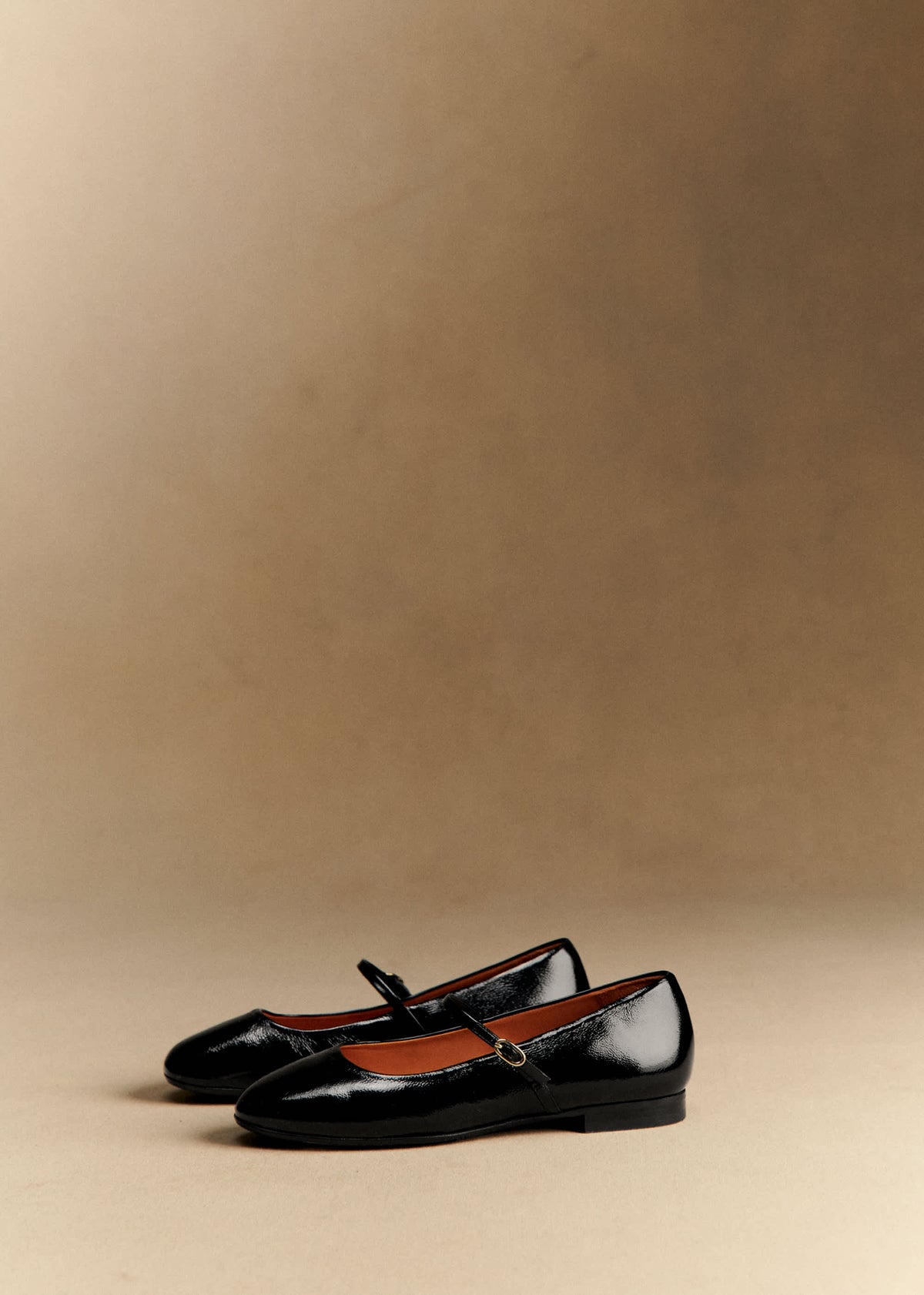 Ballerines Low Méline - Noir Vernis