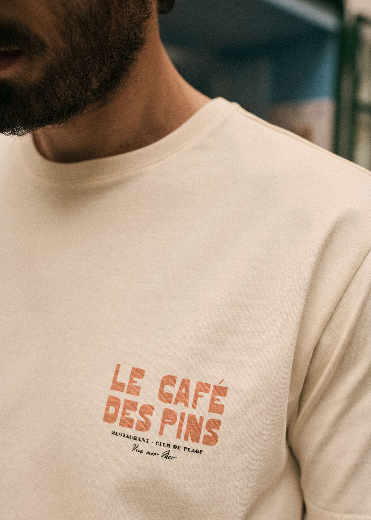 T-Shirt Café des Pins - Écru