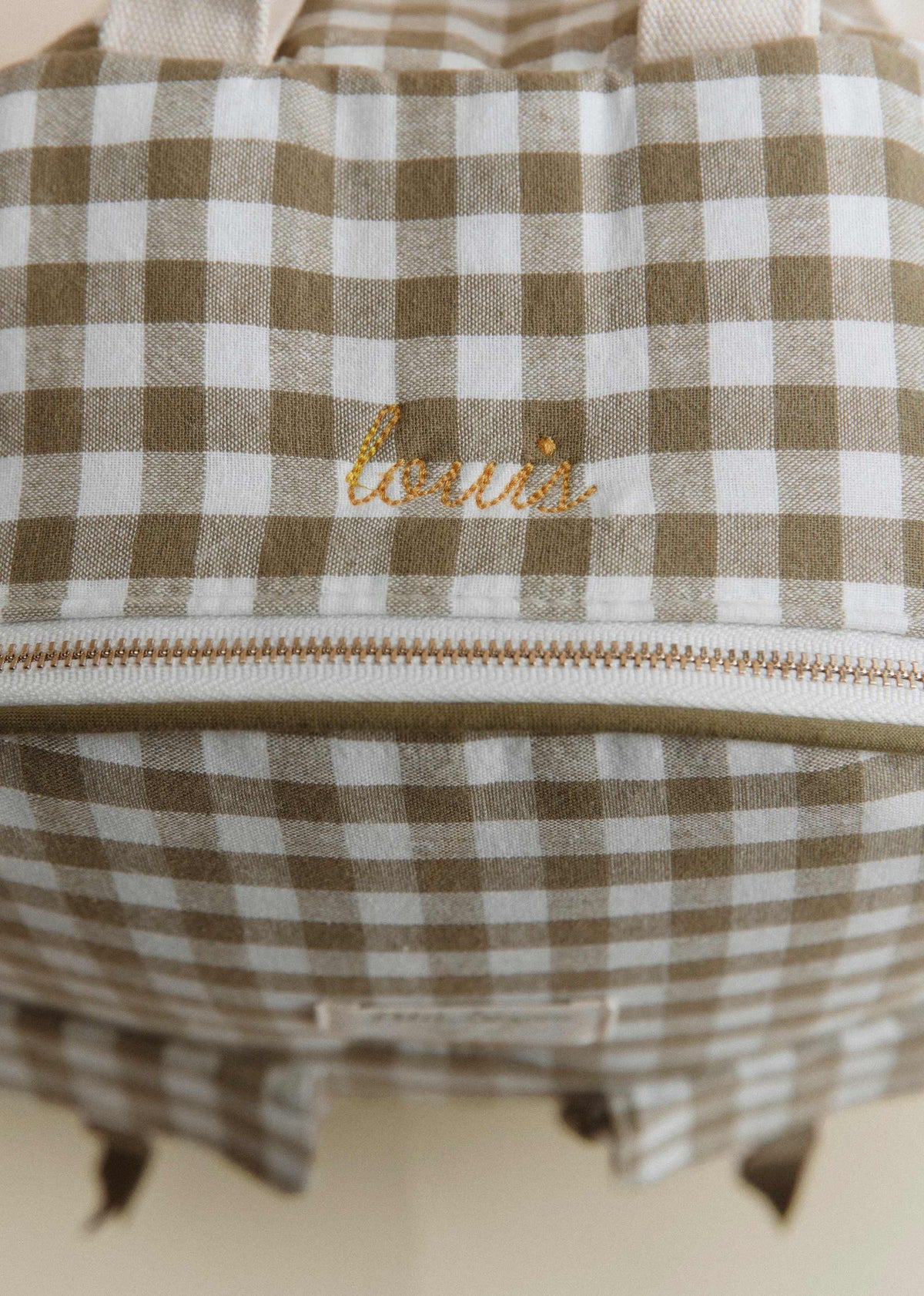 Sac à dos - Vichy Vert
