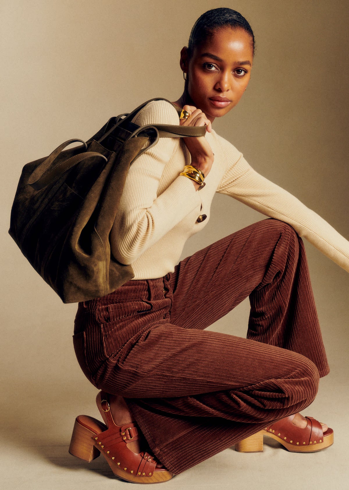 Pantalon Le New 70'S - Marron Foncé