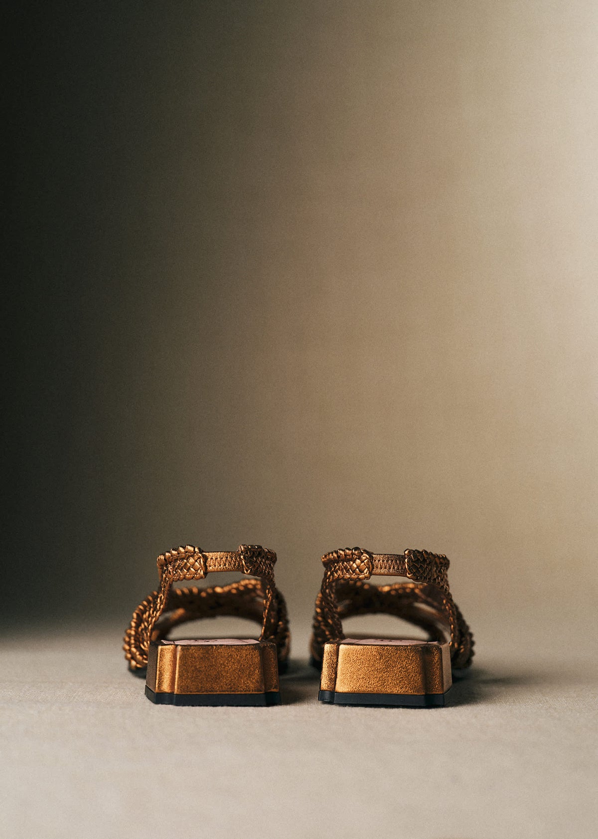 Sandales Martha - CFM Souliers x Éditions Sézane - Métal Bronze