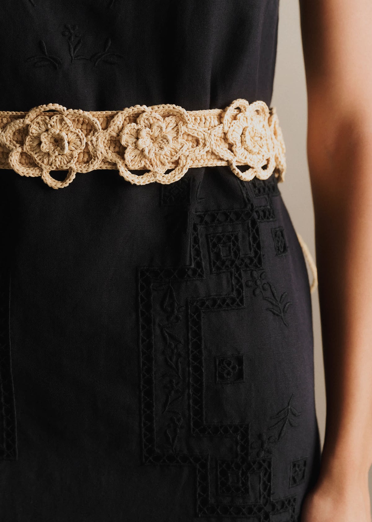 Ceinture Elya - Raphia Naturel