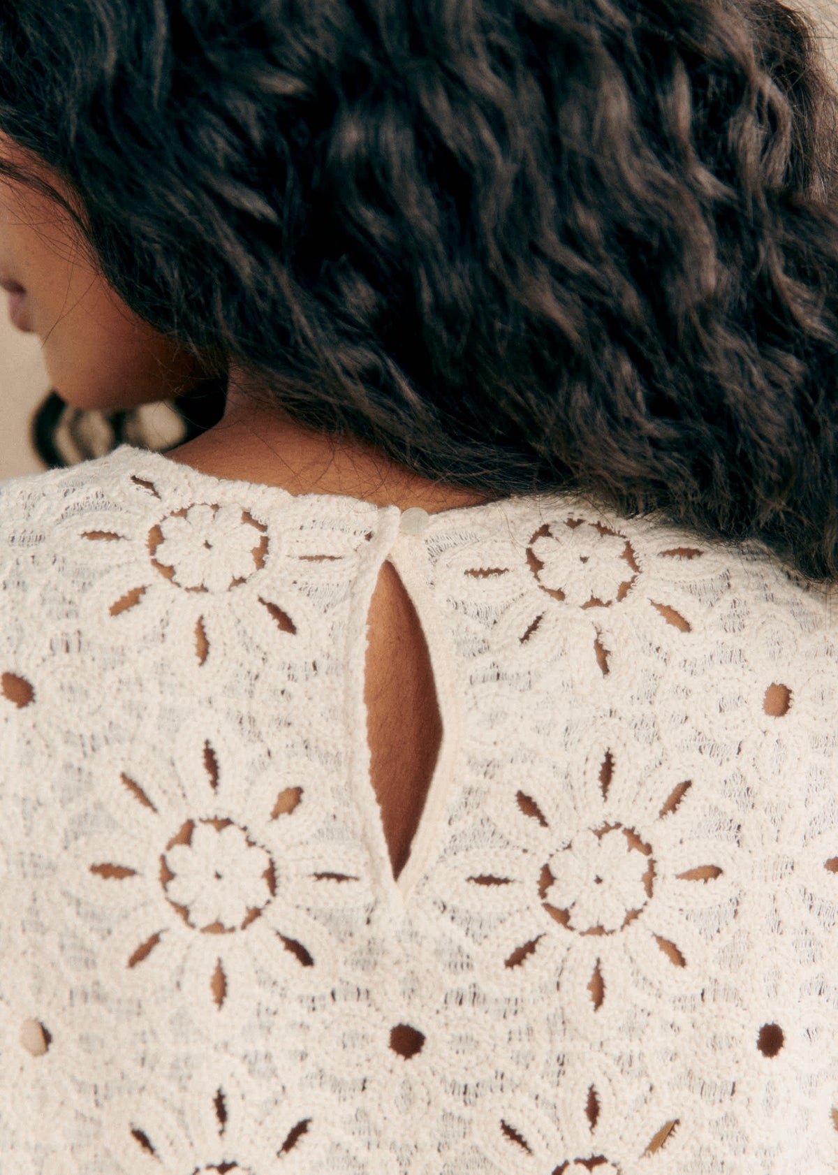 Blouse Jesse - Guipure Soleil Écru