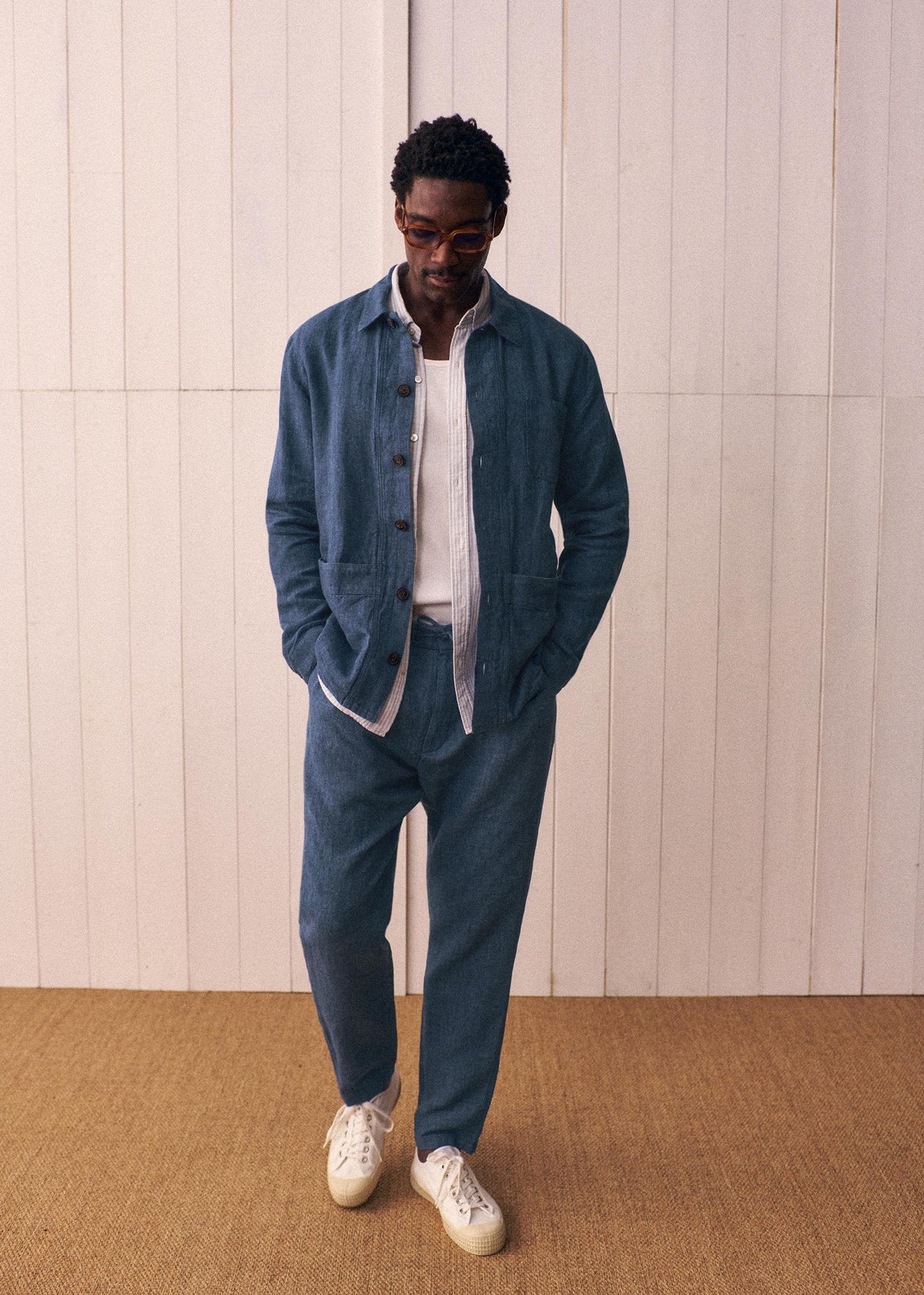 Veste Will Lin - Bleu Chiné