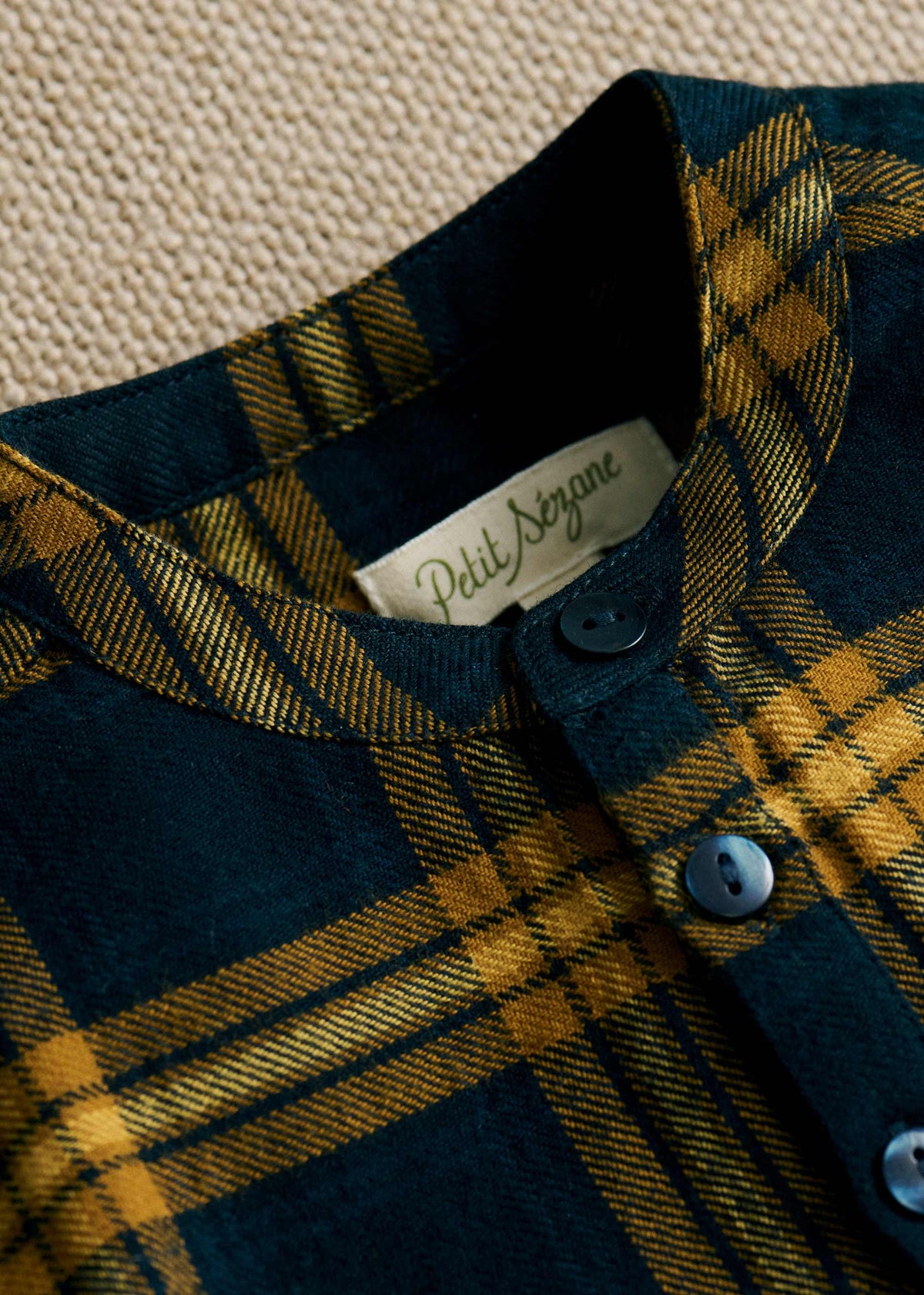 Chemise Sacha - Carreaux Bleu Nuit