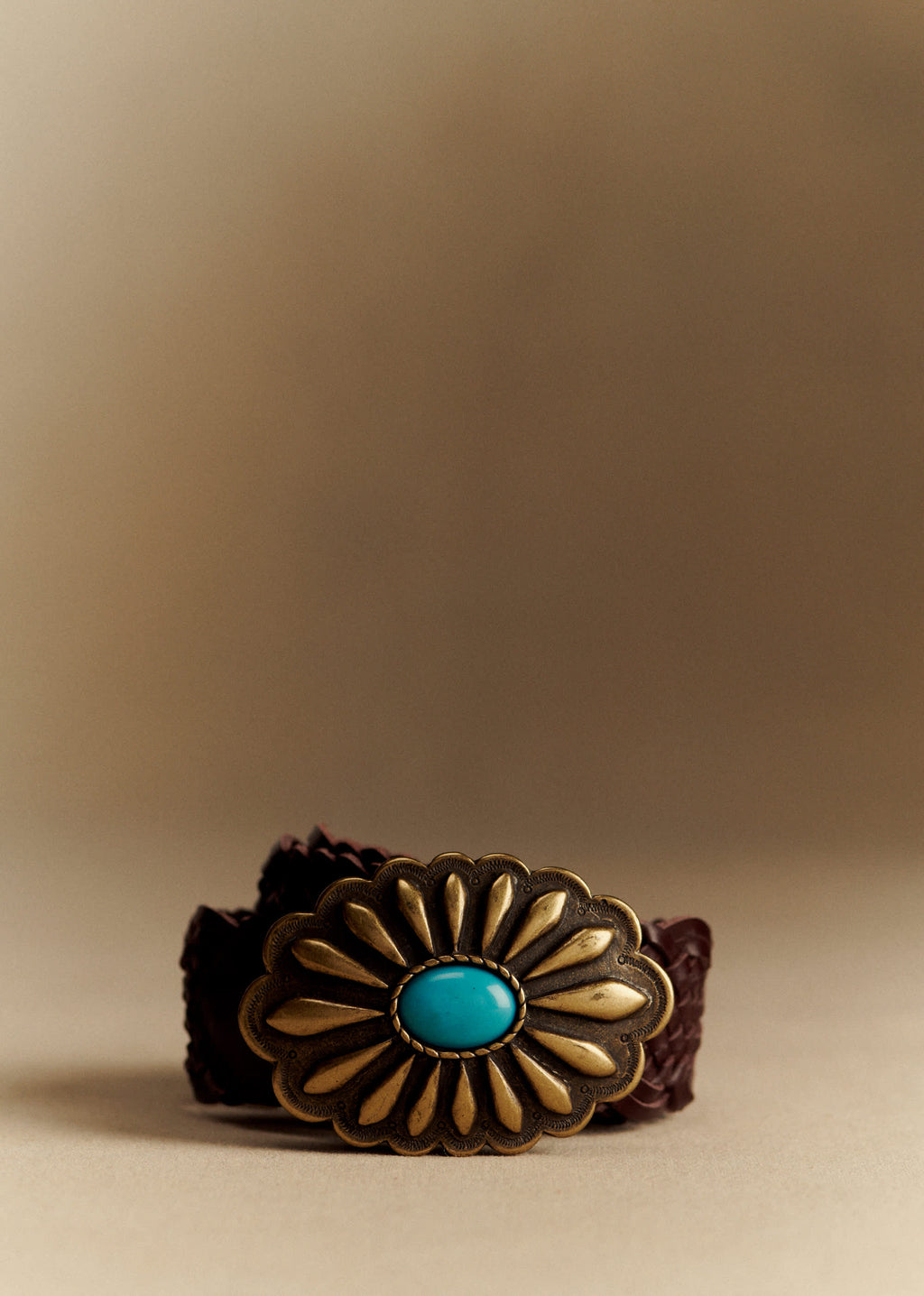 Ceinture Carla - Chocolat Lisse Tressé