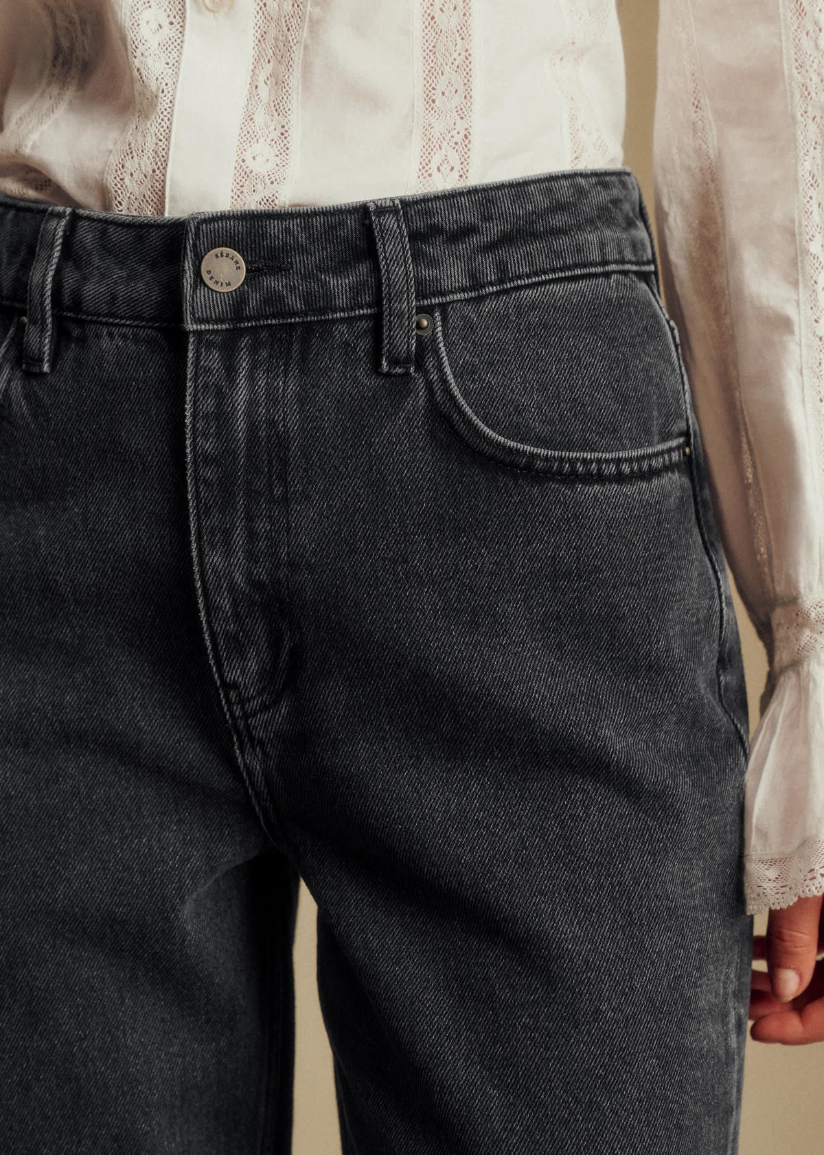 Pantalon Le Mum - Noir Délavé