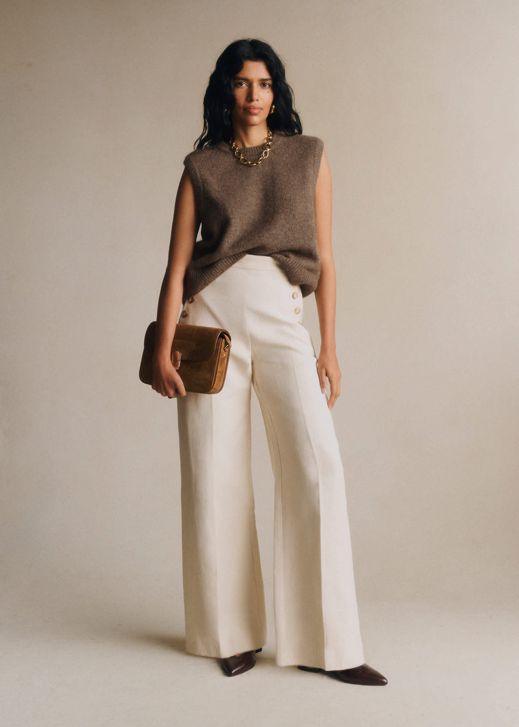 Pantalon Marino - Ecru