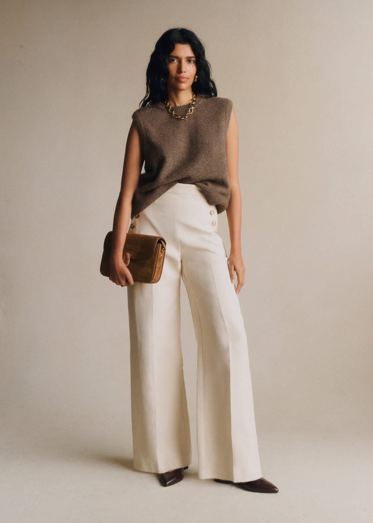 Pantalon Marino - Ecru