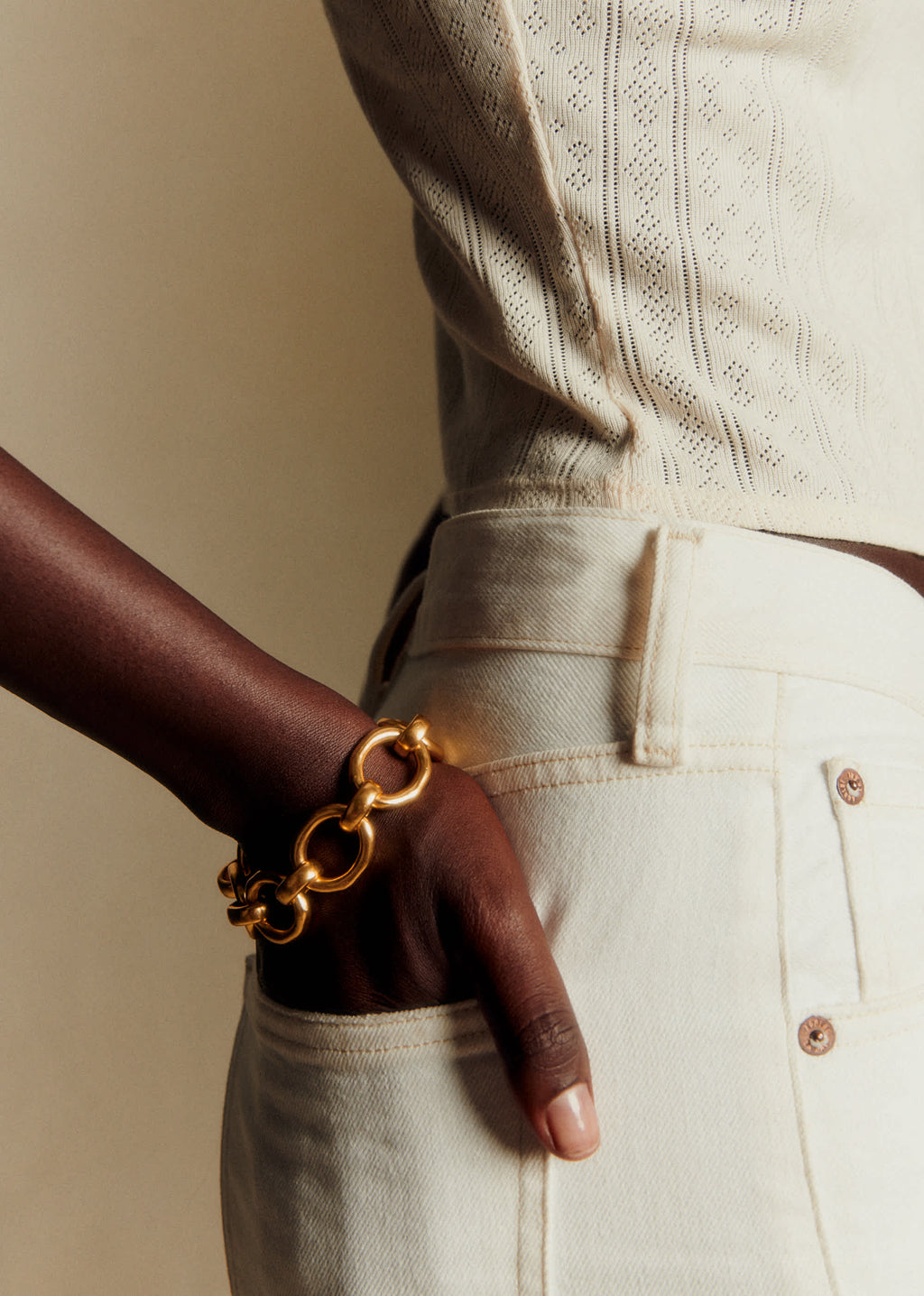 Bracelet Agathe - Doré
