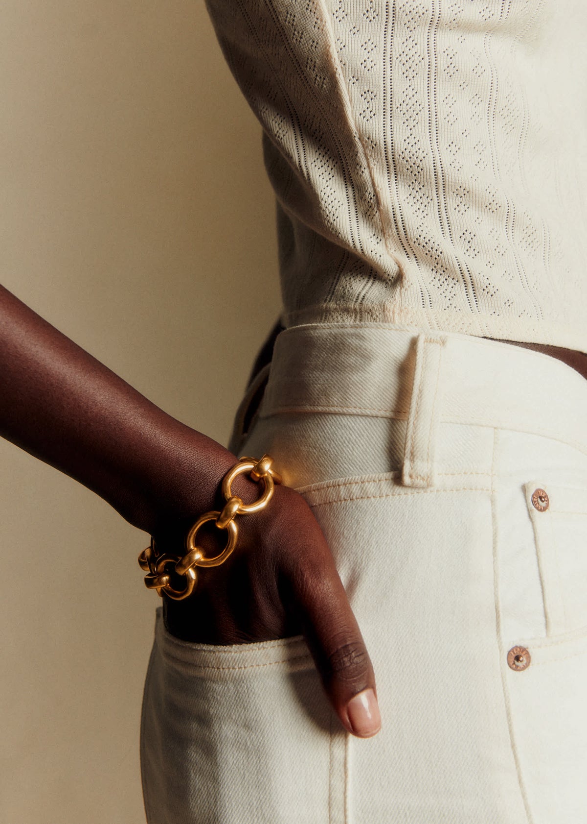 Bracelet Agathe - Doré