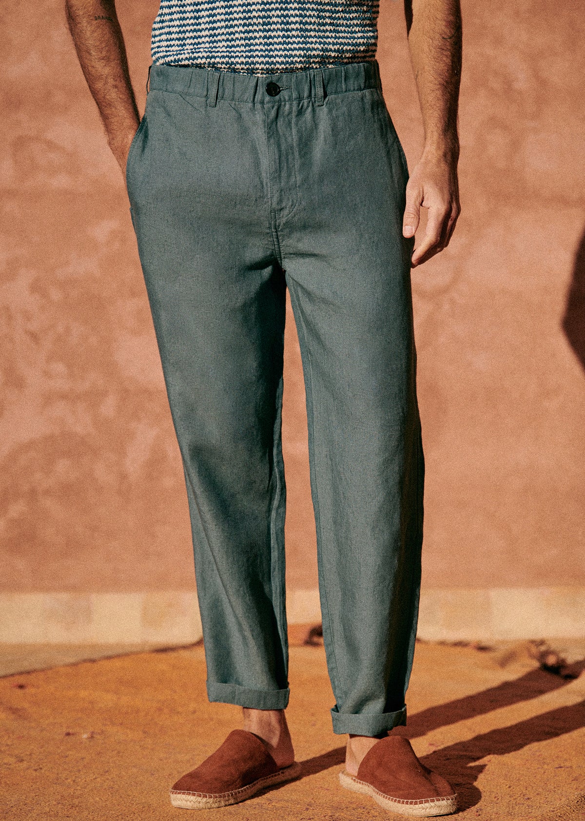 Pantalon Shane Lin - Bleu Acier