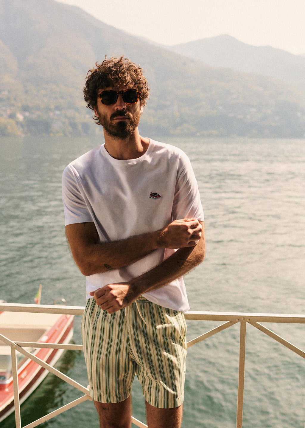 T-Shirt Bateau - Blanc