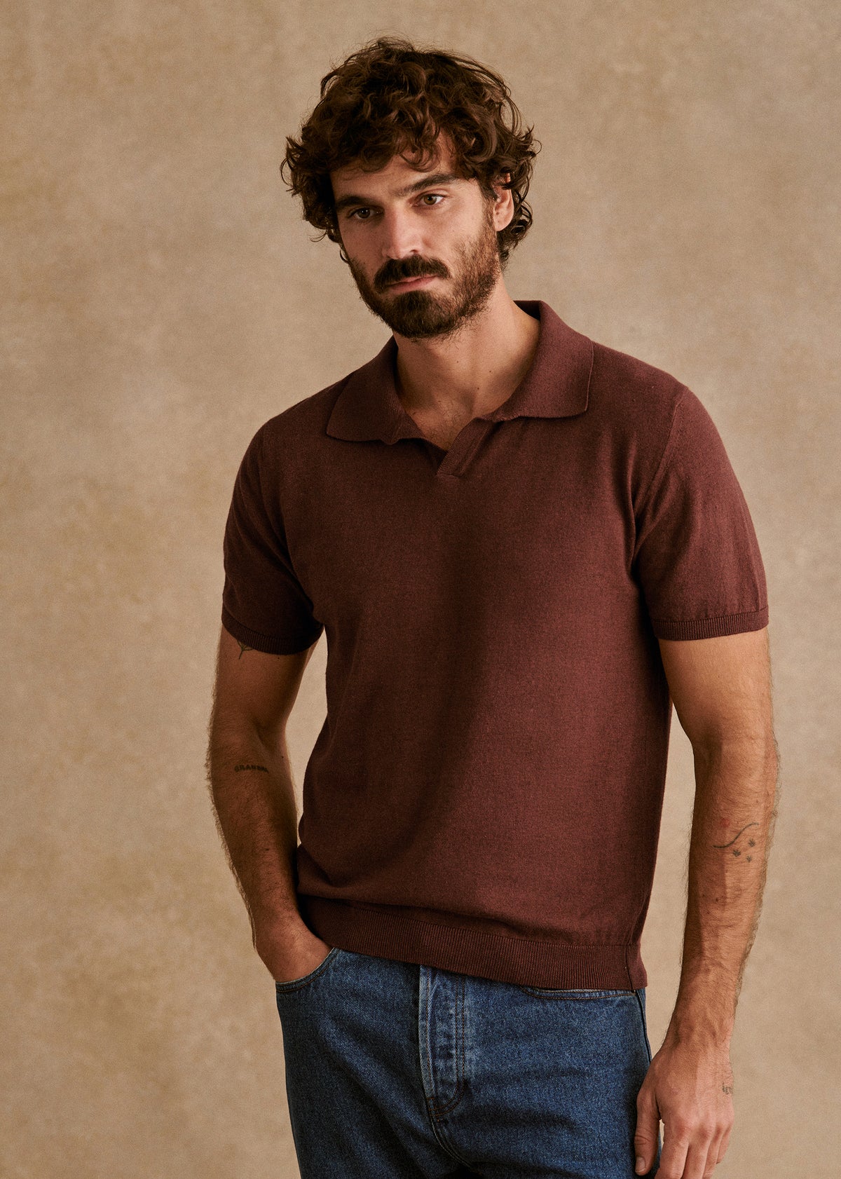 Polo Maille Ezio - Rouille Chiné