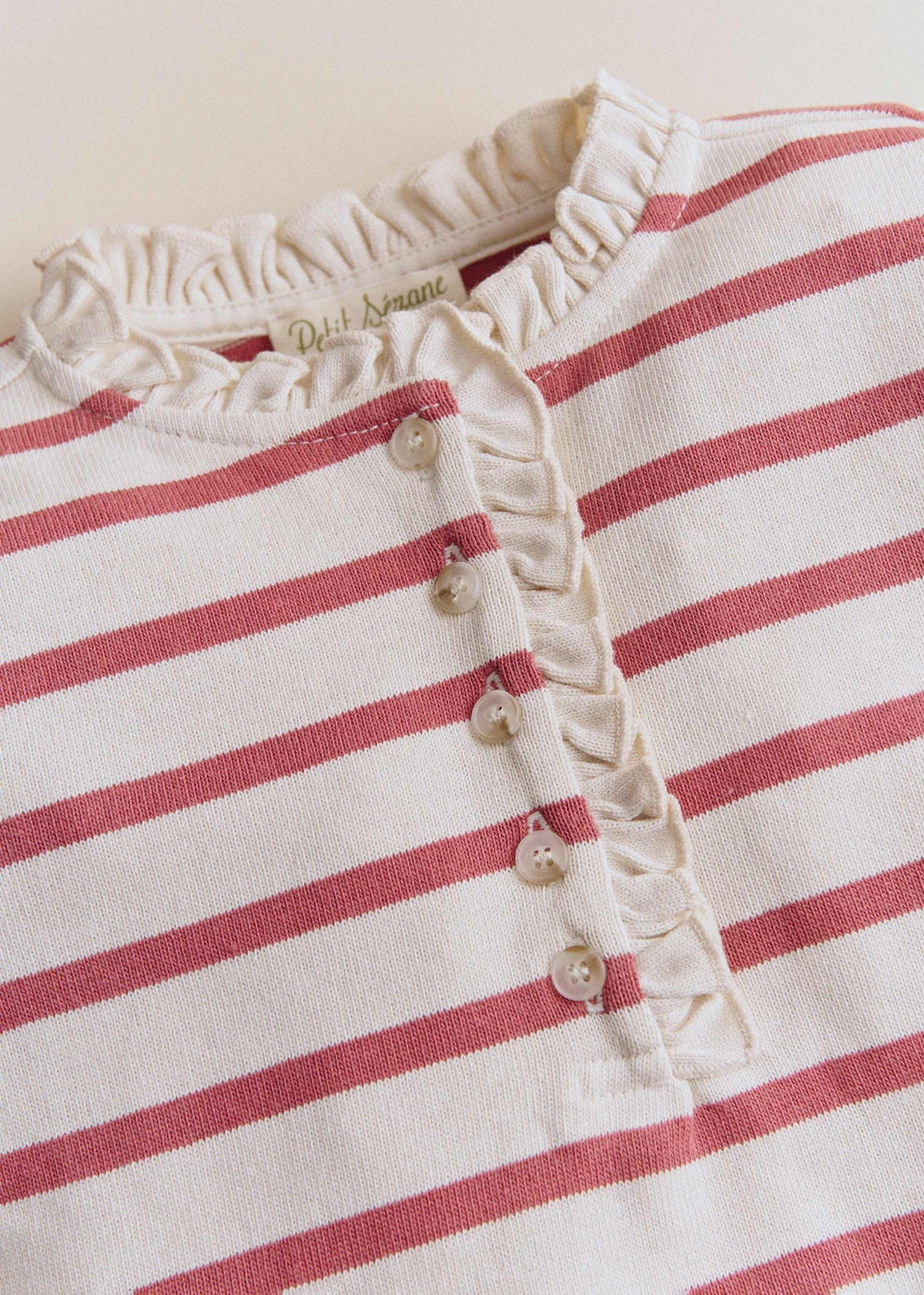 Marinière Gaël - Ecru / Bois De Rose