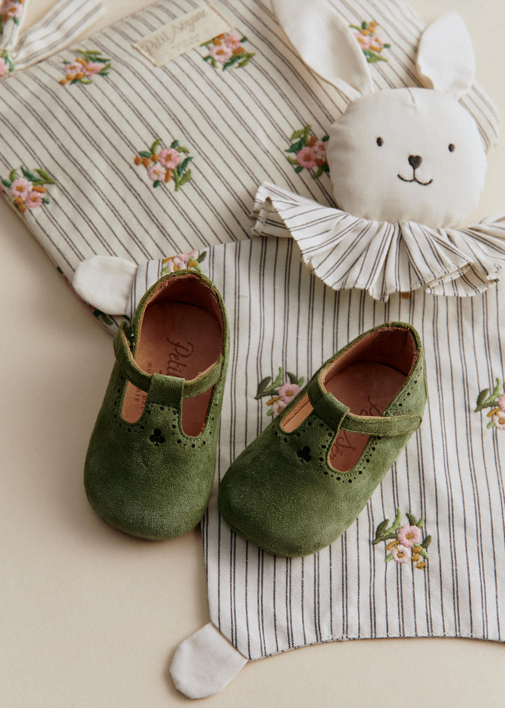 Chaussons Merveille - Daim Vert