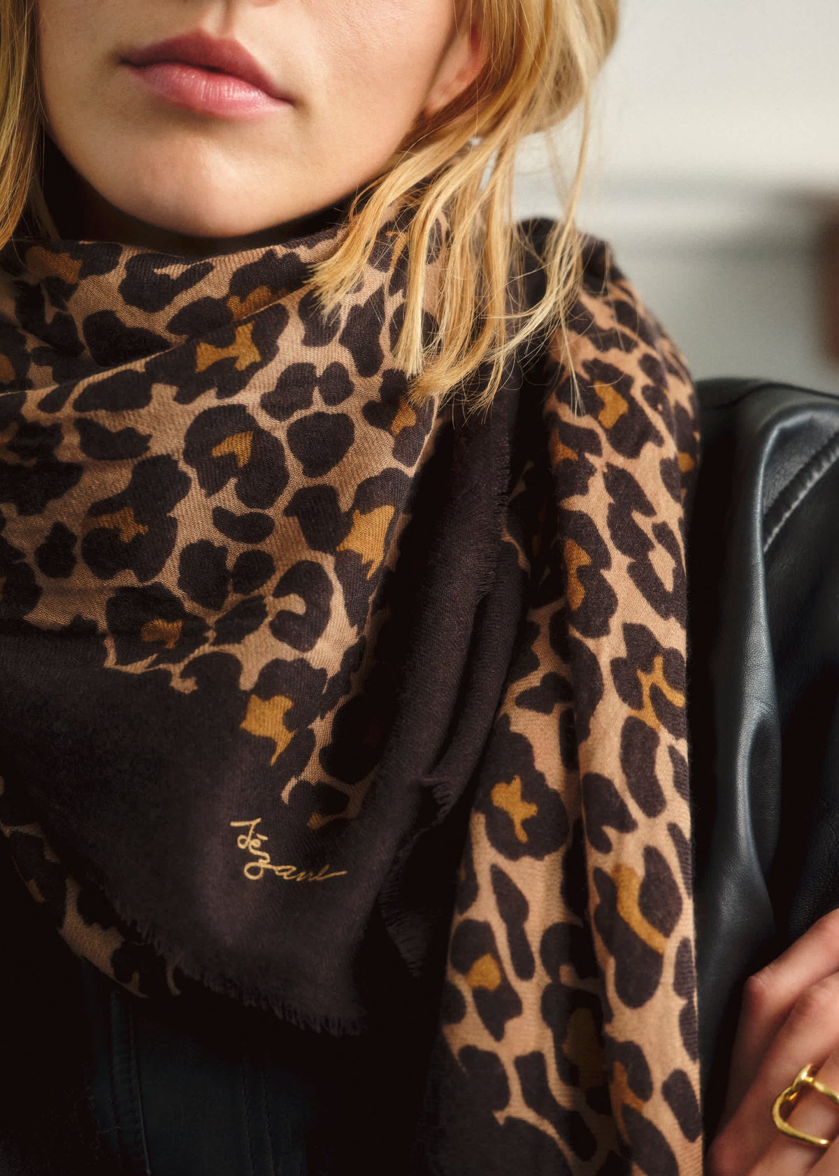 Etole Pio - Imprimé Winter Leopard Brown