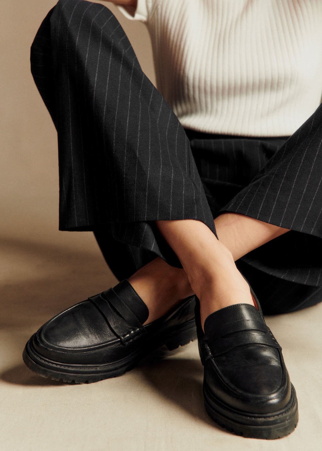 Mocassins Albane - Noir Lisse