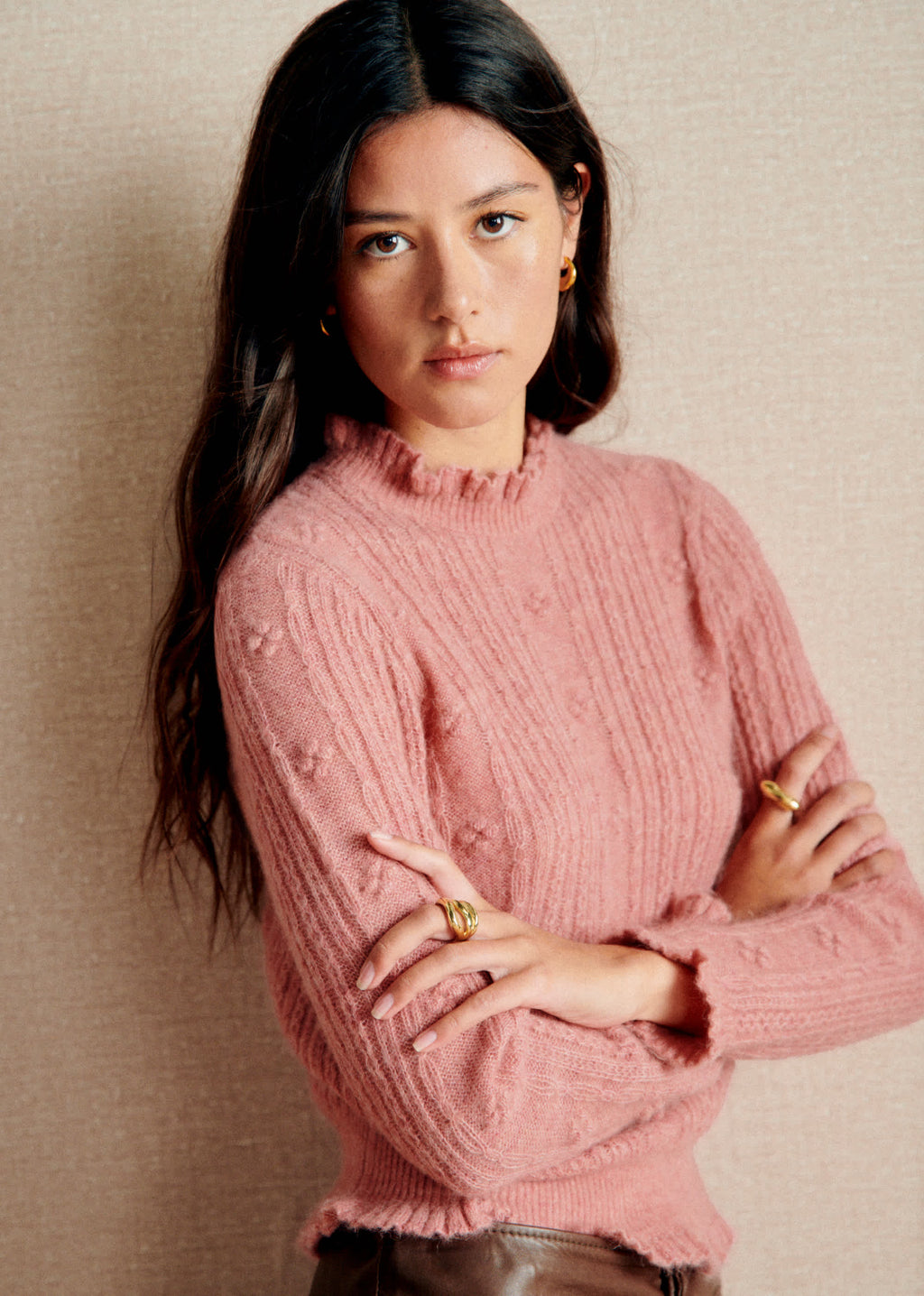 Pull Ellis - Bois de Rose Foncé