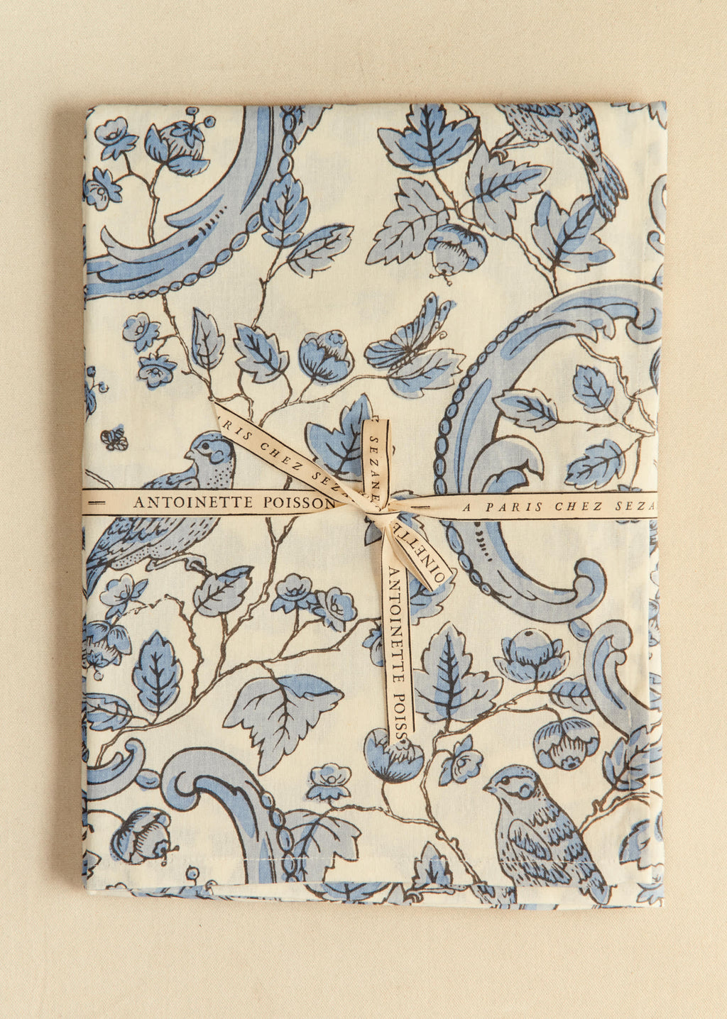 Nappe - Sézane x Antoinette Poisson - Imprimé Oiseaux Bleus