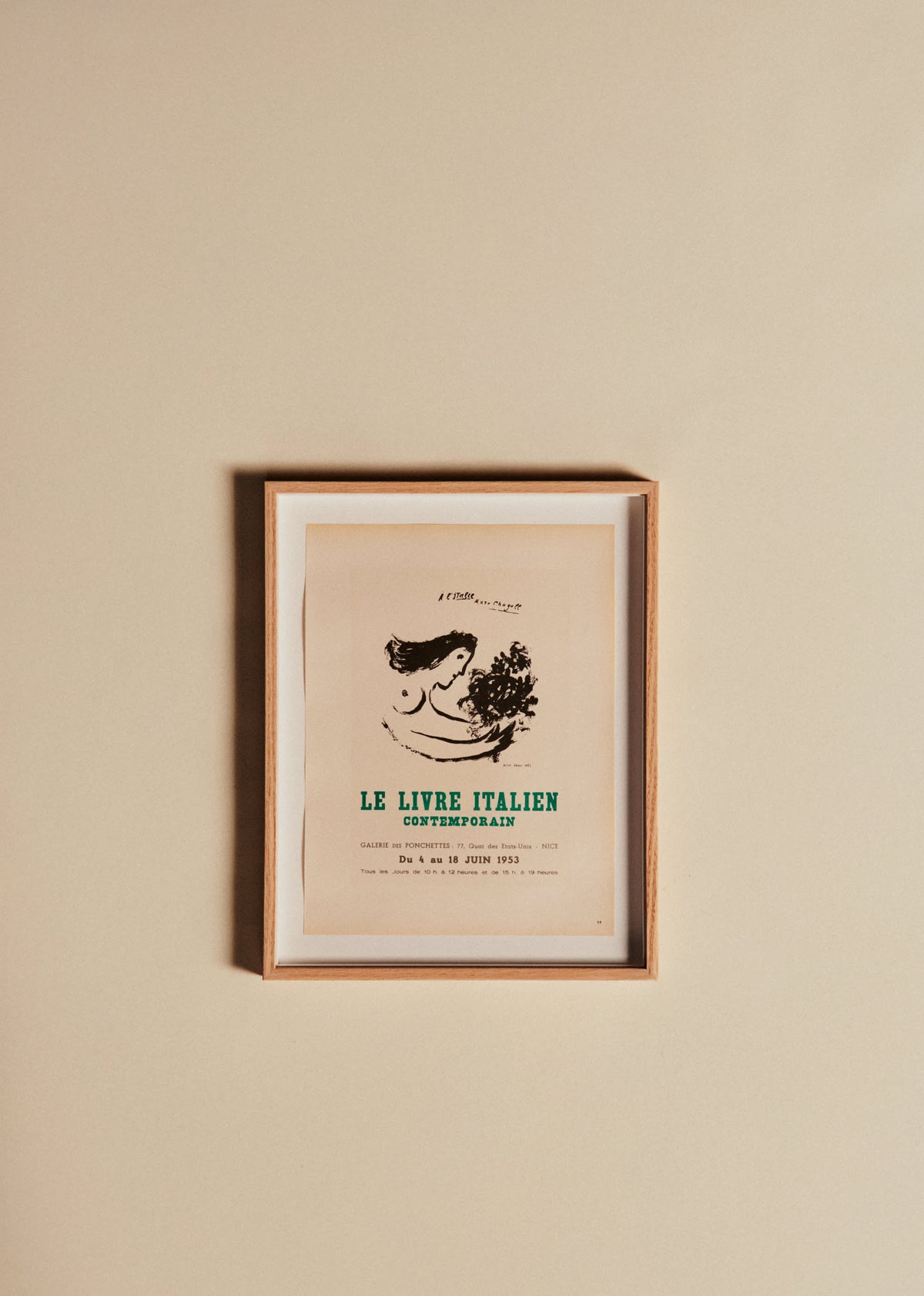 Affichette Mourlot de Chagall - N°4