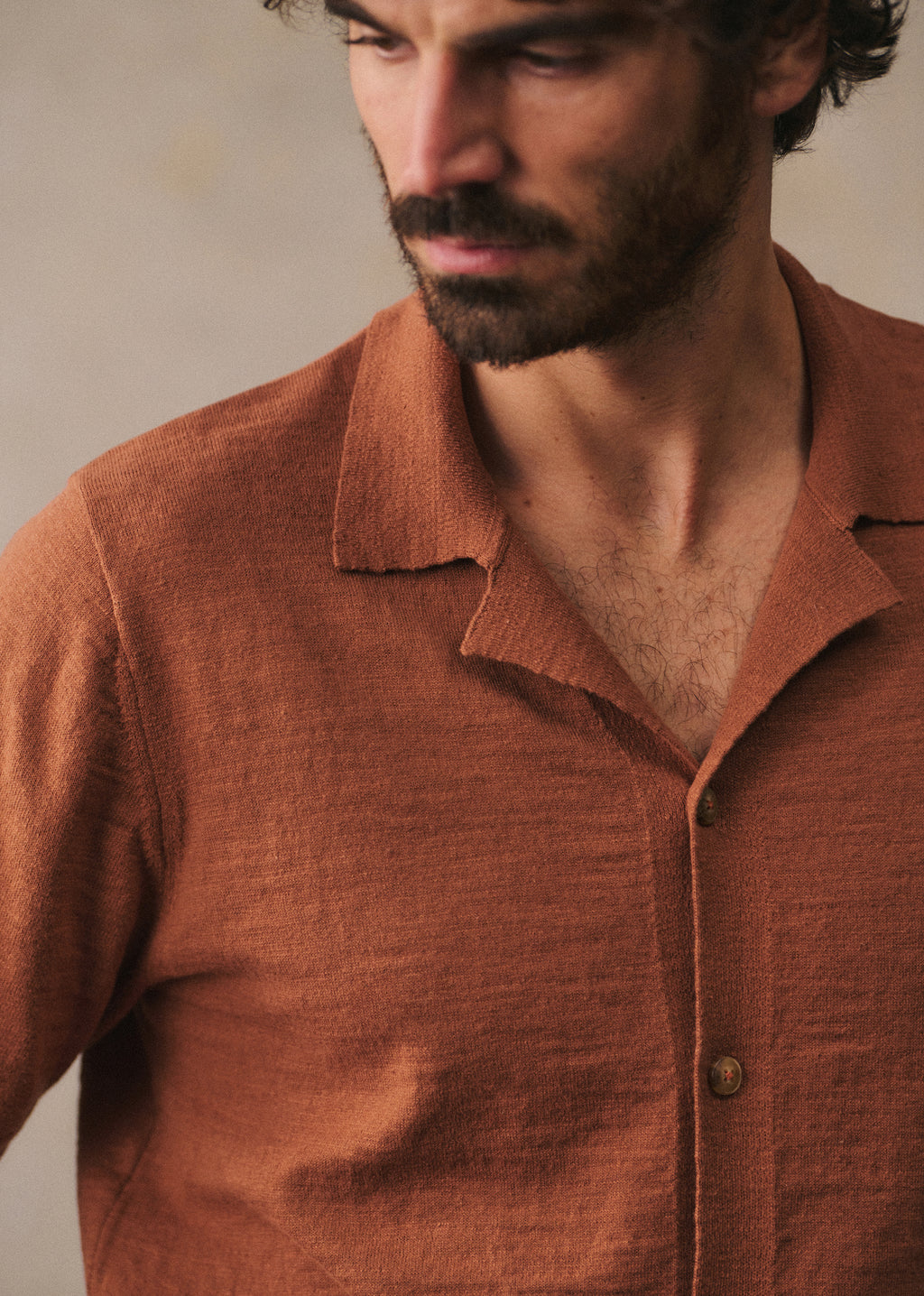 Chemise Maille Jonas - Camel
