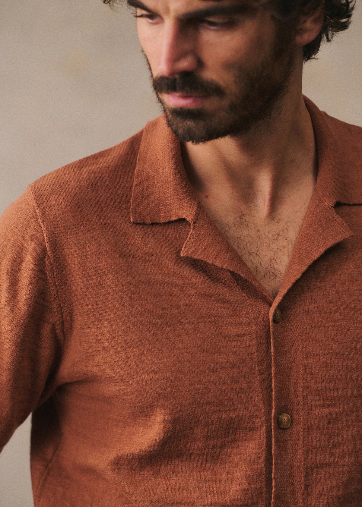 Chemise Maille Jonas - Camel