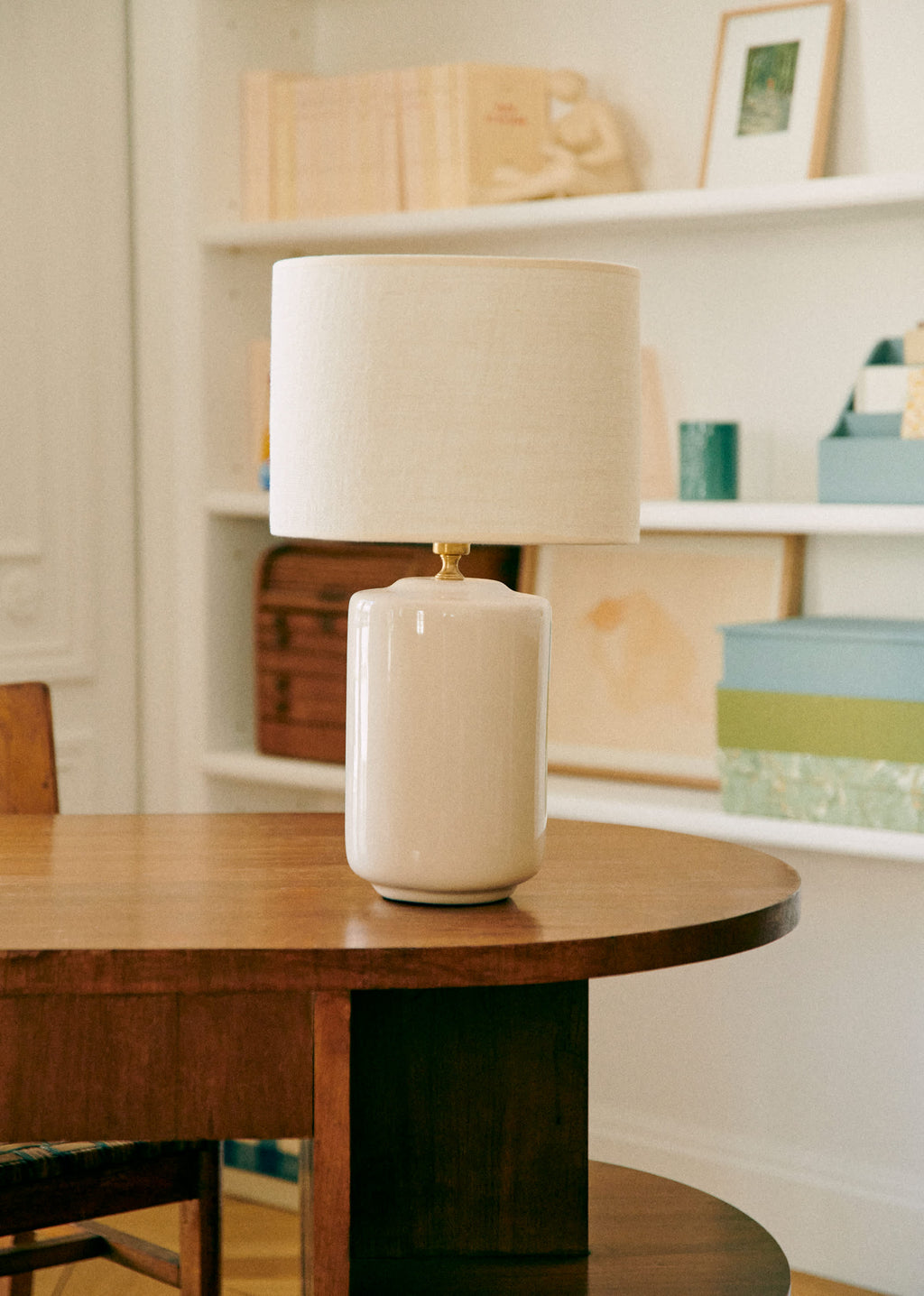 Lampe Mezzo - Crème - Abat-jour Dolce - Jute Écru