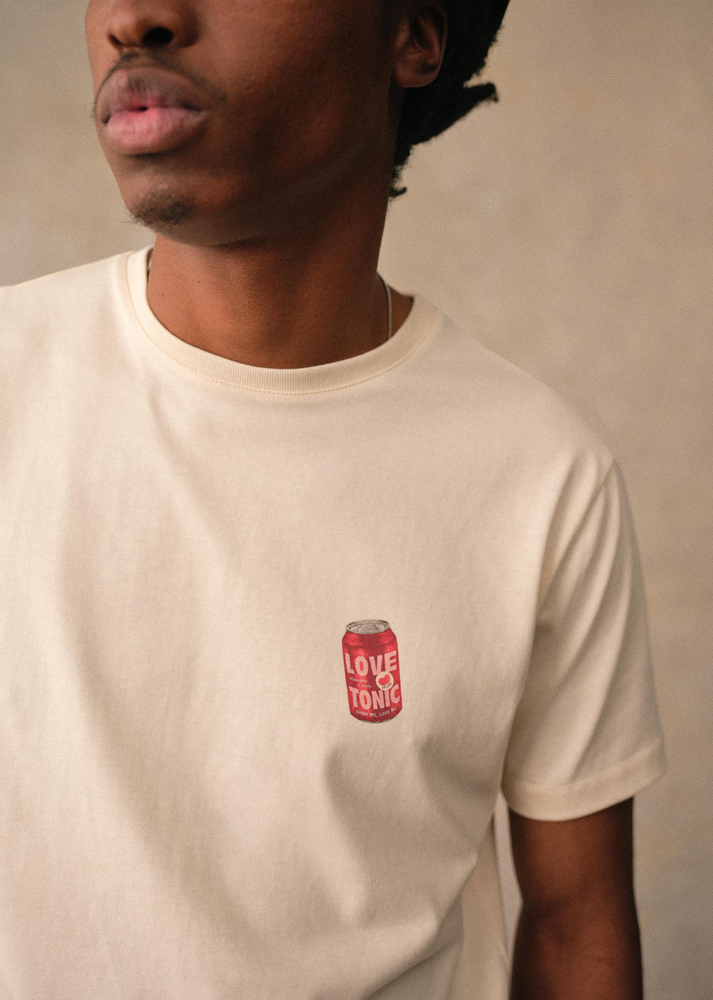 T-Shirt Canette Love Tonic - Écru