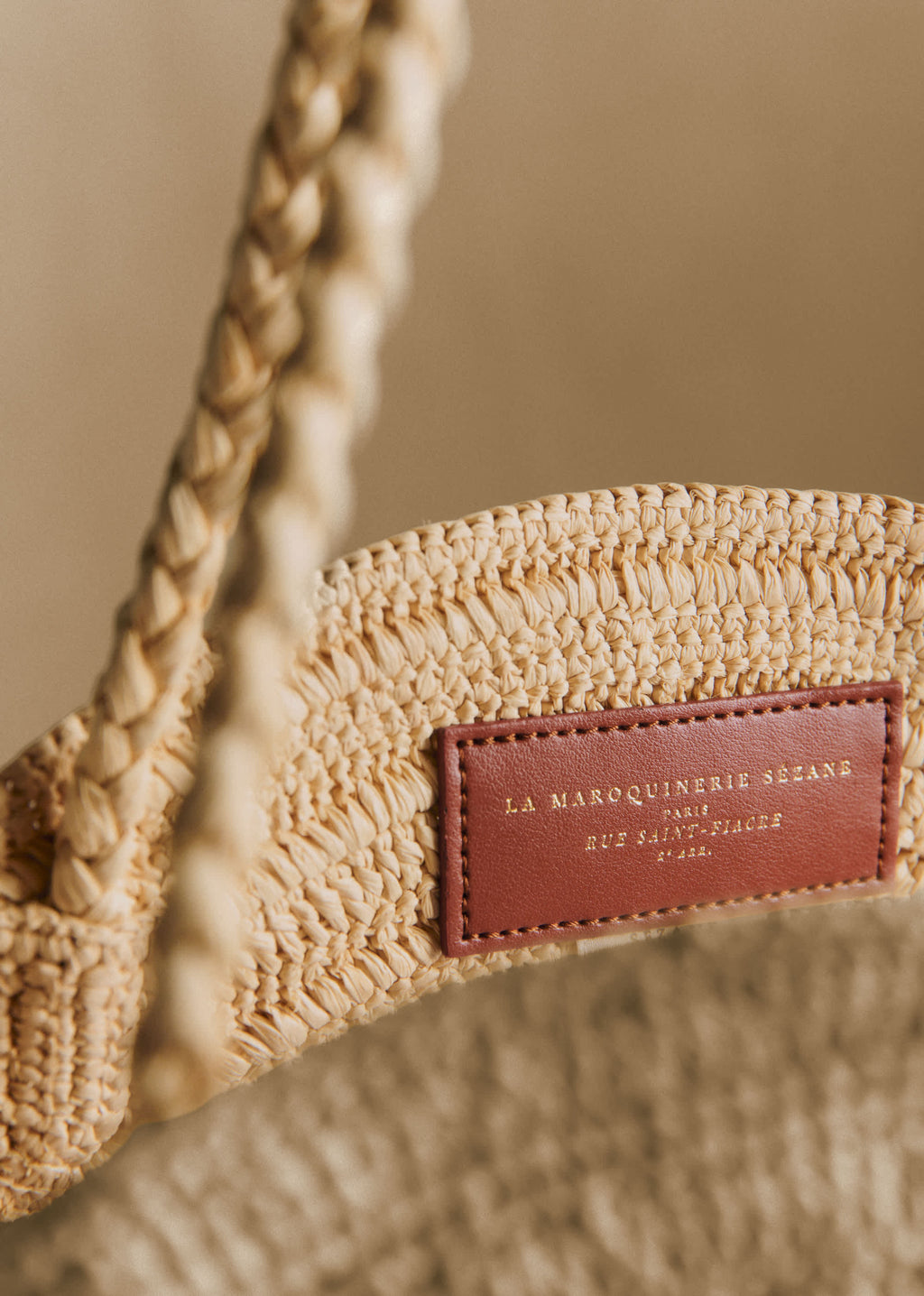 Panier June - Naturel broderies fleurs muti